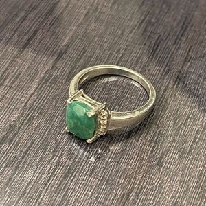 Silver Jade Ring